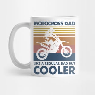 Motocross Dad Vintage Gift Father's Day Mug